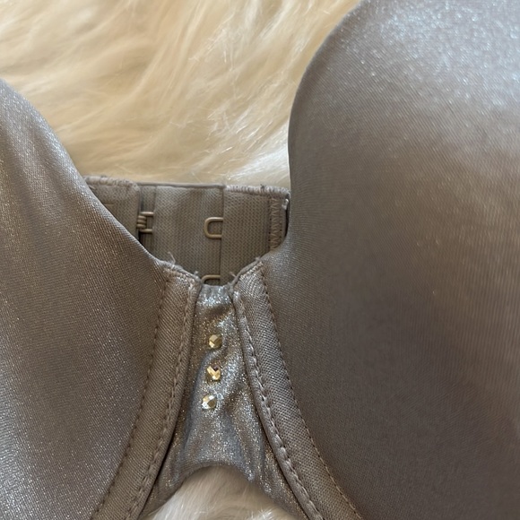 LA SENZA Silver jewel embellished bra Silver size 36 B - Picture 2 of 4
